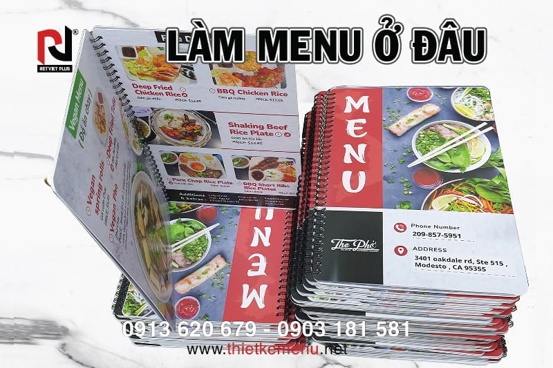 Làm menu online ở đâu uy tín