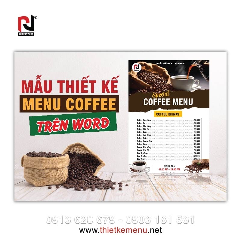 Một số nguyên tắc cần nắm khi thiết kế menu cafe