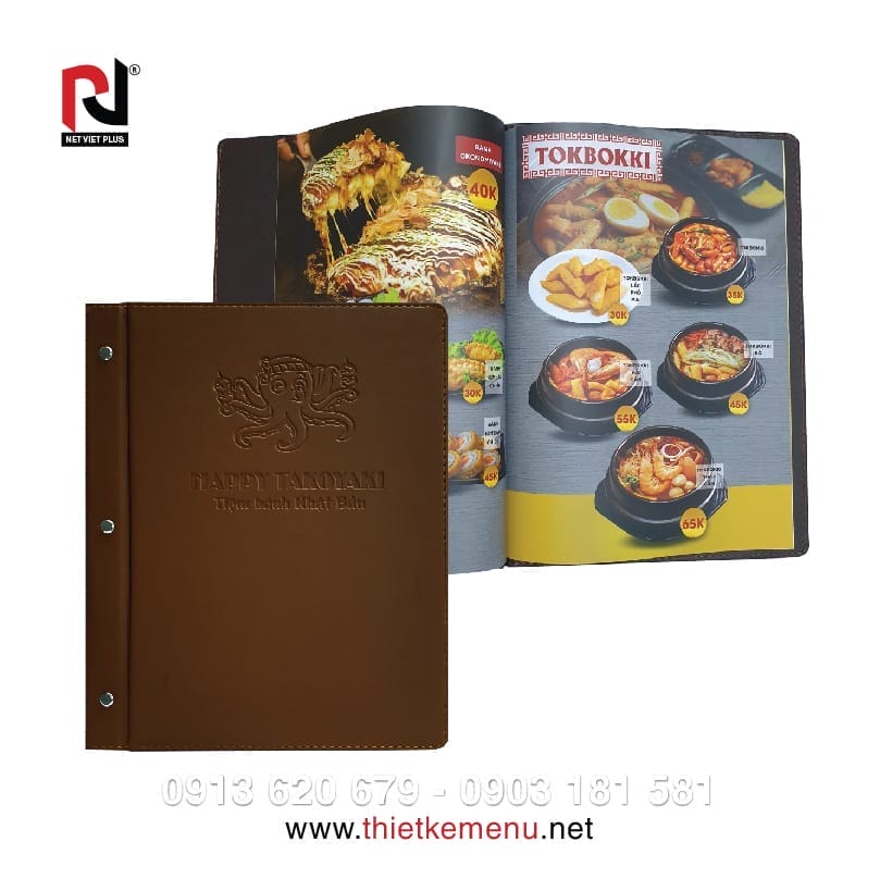 Làm menu quán ăn online