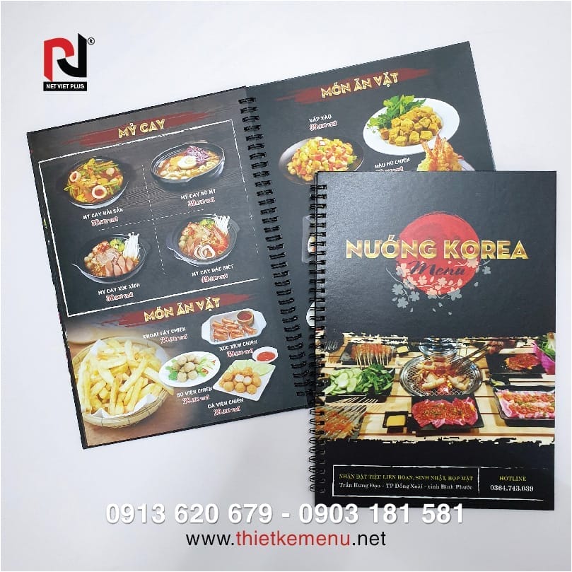 Làm menu quán ăn đẹp