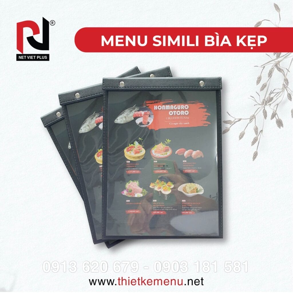 Menu simili bìa kẹp