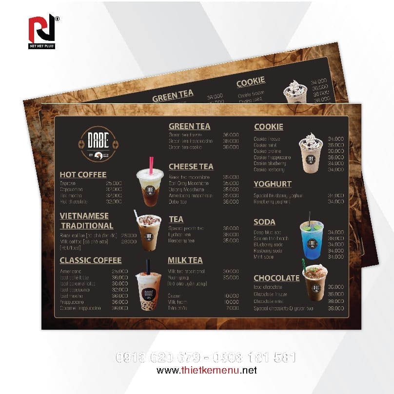 Tầm quan trọng của việc đầu tư vào thiết kế menu đồ uống