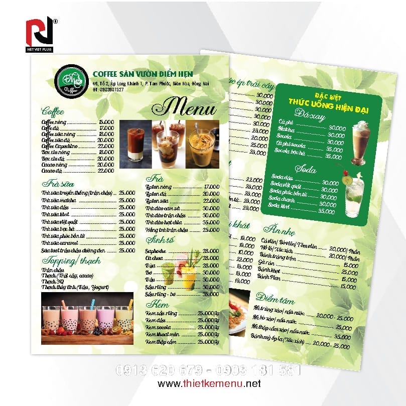 Dịch vụ chăm sóc khách hàng sau khi in menu