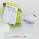 Phiếu order có sẵn 1 liên