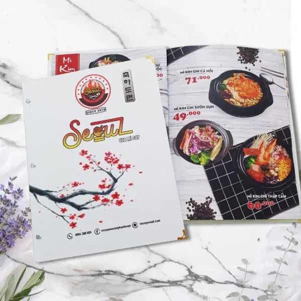 Kiểu chữ phù hợp là yếu tố quan trọng trong thiết kế menu đẹp