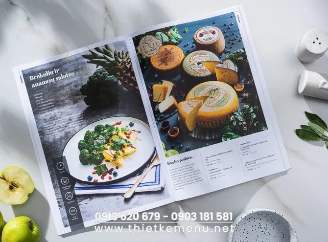 Chị phí thiết kế menu tùy thuộc vào tùy chỉnh theo phong cách riêng