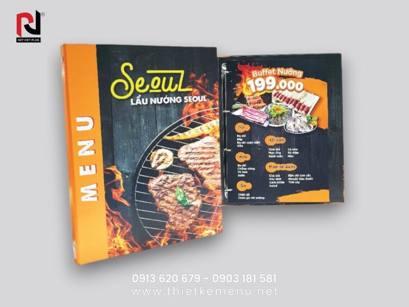 MẪU MENU GIẤY TỐI GIẢN