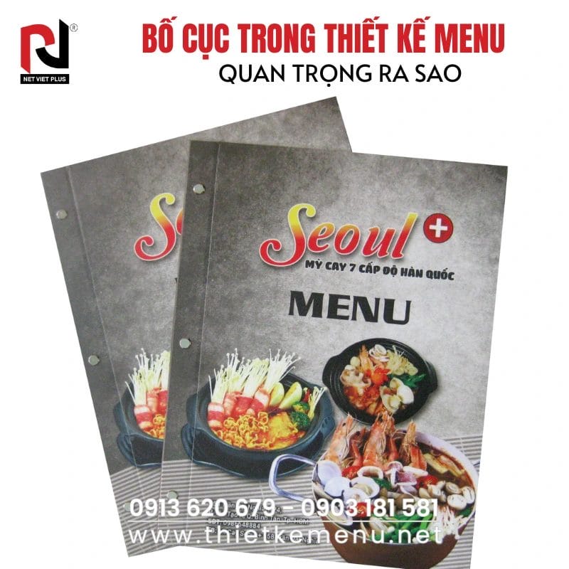 🔴BỐ CỤC TRONG THIẾT KẾ MENU QUAN TRỌNG RA SAO?