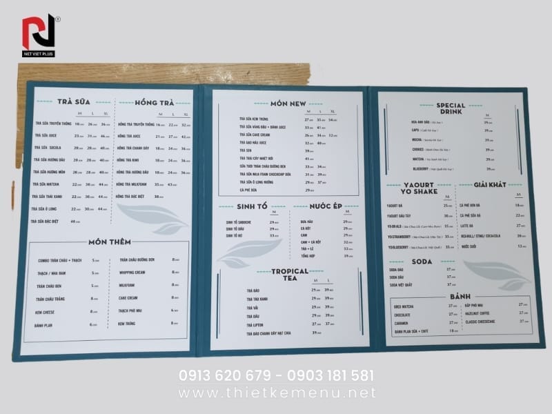 Làm menu giấy là công cụ giới thiệu món ăn