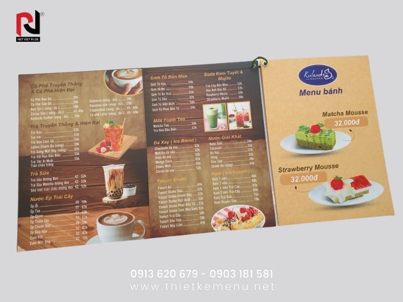 Hình tốt giúp làm menu giấy đẹp