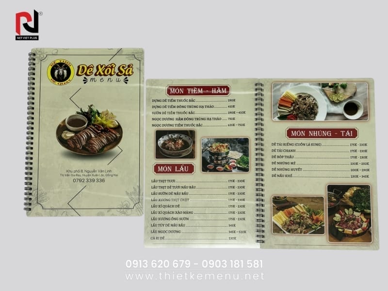 15 BÍ QUYẾT LÀM MENU NHỰA BỀN ĐẸP 2 Làm menu nhựa cho quán ăn