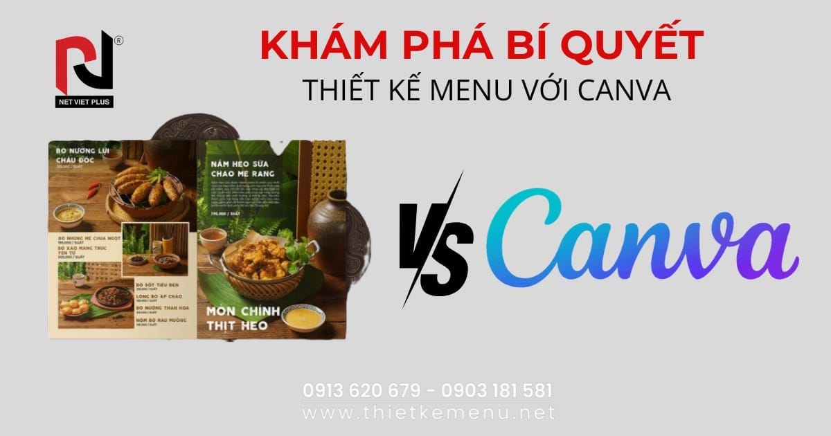 Khám phá bí quyết thiết kế menu onlie với canva