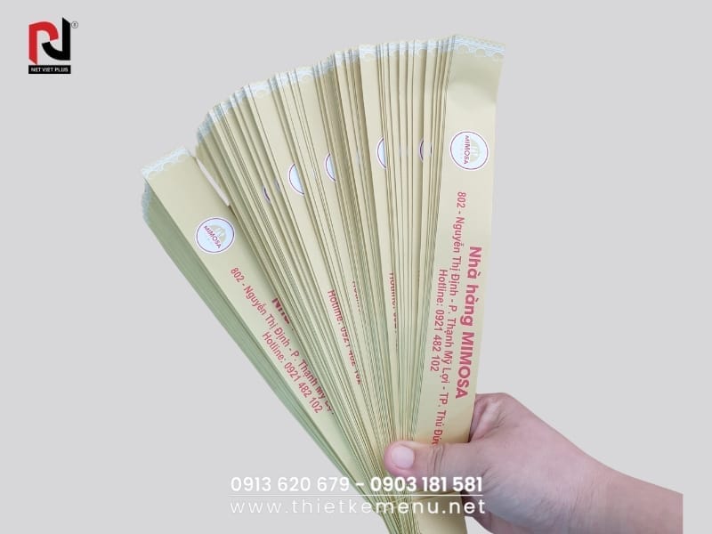Bao muỗng đũa giấy - Giải pháp thân thiện với môi trường.