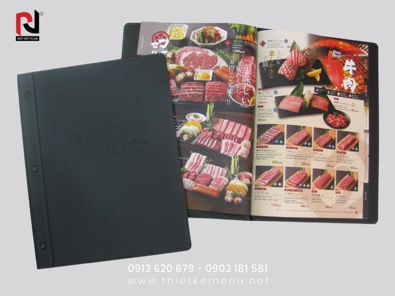 Mẫu Thiết Kế Menu Nhà Hàng sang trọng, đẳng cấp