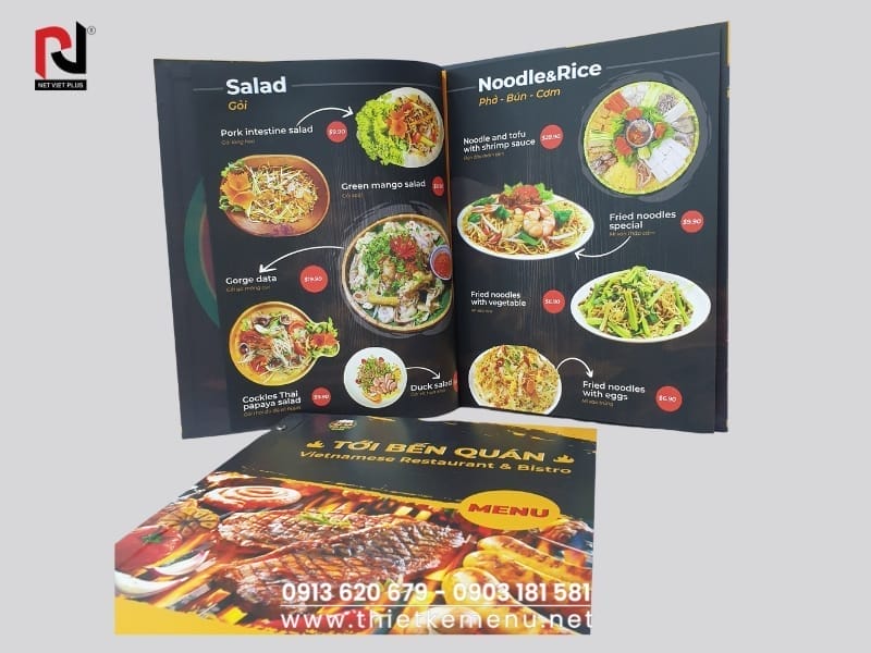 Tăng doanh thu với việc Làm Menu Nhà Hàng chuyên nghiệp.