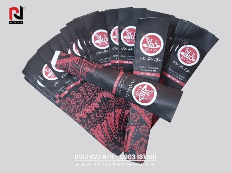 In bao đũa giấy giúp quảng bá thương hiệu hiệu quả.