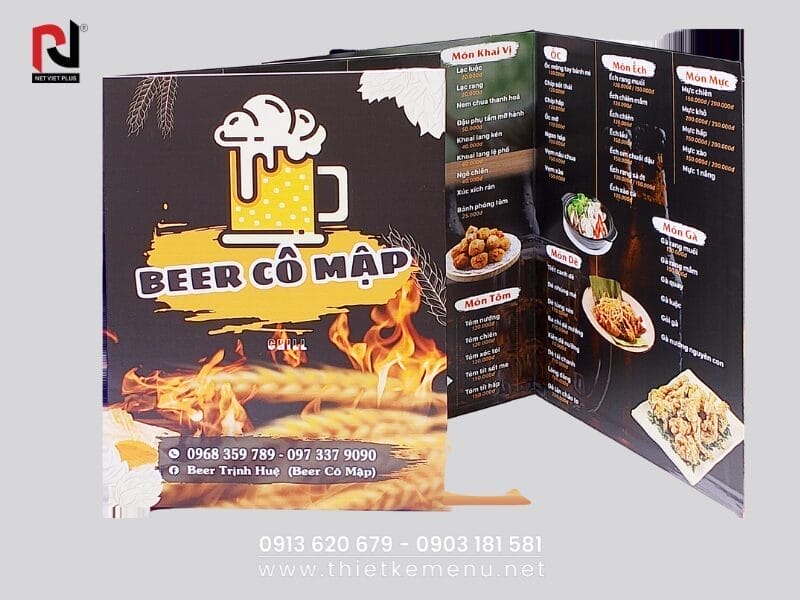 Mẫu Thiết Kế Quán Bia của khách hàng tại Nét Việt Plus