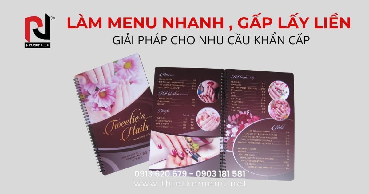 Làm Menu Nhanh, Gấp Lấy Liền