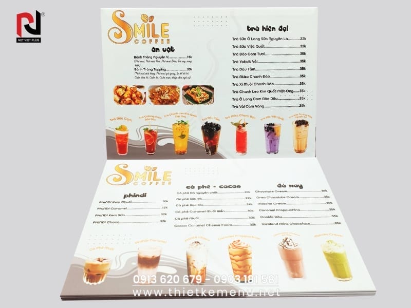 In Menu Trà Sữa chất lượng cao – bí quyết giữ chân khách hàng từ cái nhìn đầu tiên! 