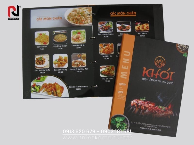 Làm Menu Nhà Hàng Việt - Giúp tạo ấn tượng tốt với thực khách.