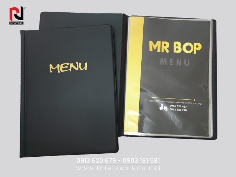 Làm Menu Quán Ăn cần phù hợp với không gian quán