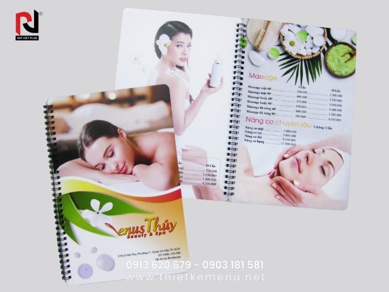Tạo dấu ấn riêng cho Spa của bạn với Menu Spa đẳng cấp.