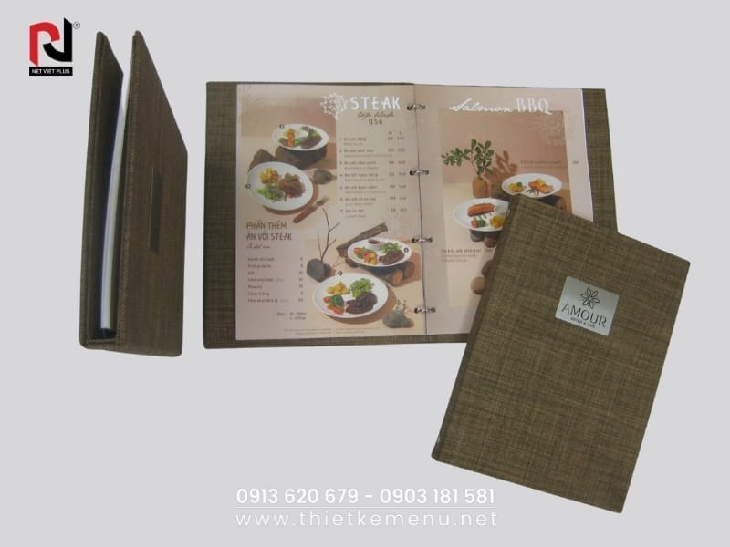 Làm Menu Vải -  Sang trọng, tinh tế, bền đẹp.