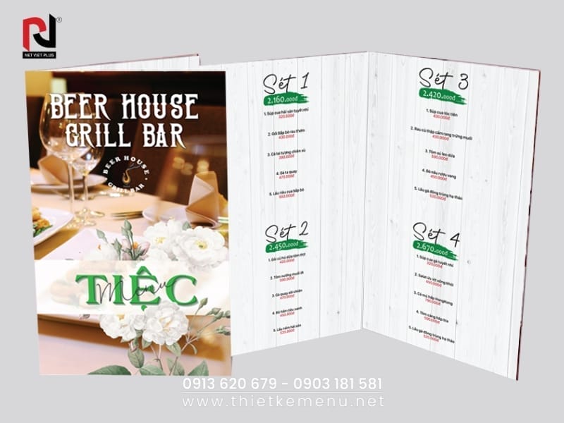Nổi bật hơn với việc Làm Menu Bìa Cứng chuyên nghiệp!