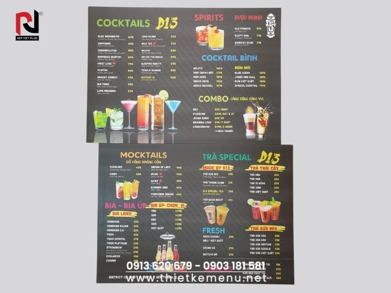 Làm Menu Giấy - Công cụ marketing hiệu quả cho quán