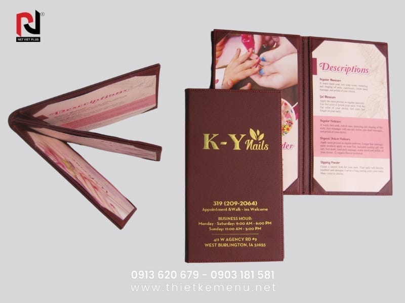 In Menu Simili Dập Nổi Logo – Ghi dấu ấn với khách hàng từ cái nhìn đầu tiên!