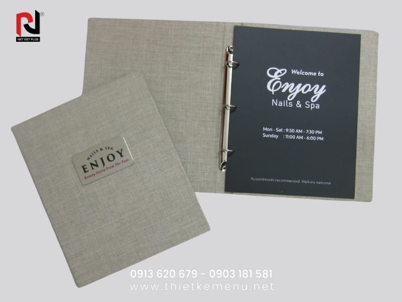 Làm Menu Vải - Đẹp mắt, bền, dễ vệ sinh.