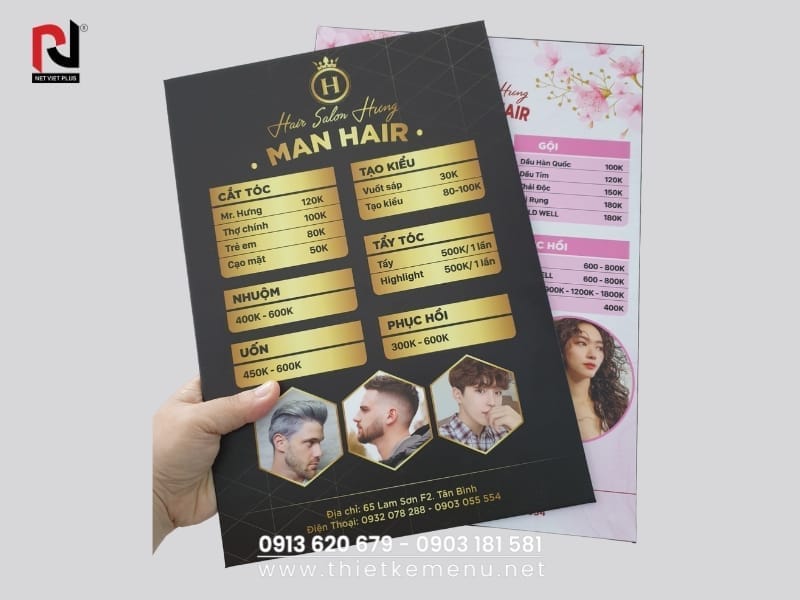 BÍ QUYẾT LÀM MENU TÓC CHO SALON NGƯỜI NƯỚC NGOÀI 3 Menu tóc độc đáo – Khiến khách hàng muốn quay lại nhiều lần hơn!