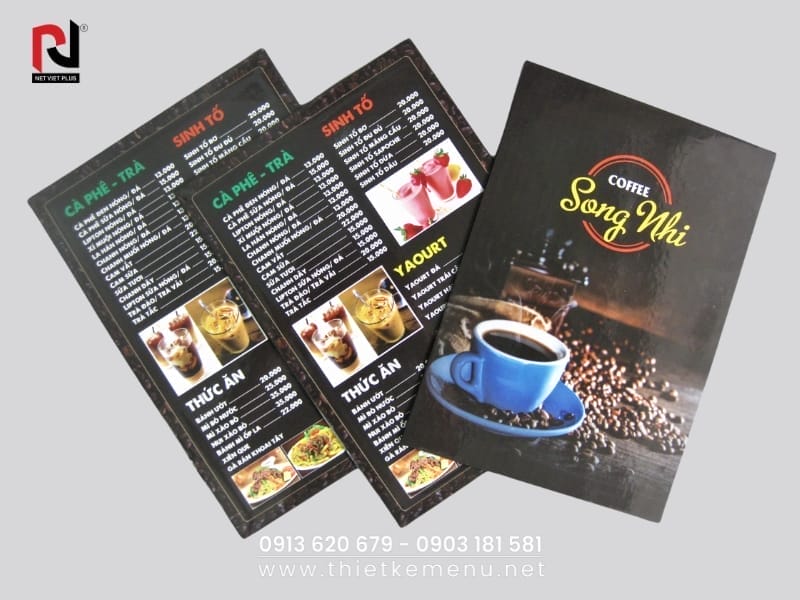 In Menu Cafe theo yêu cầu – Độc quyền cho từng quán