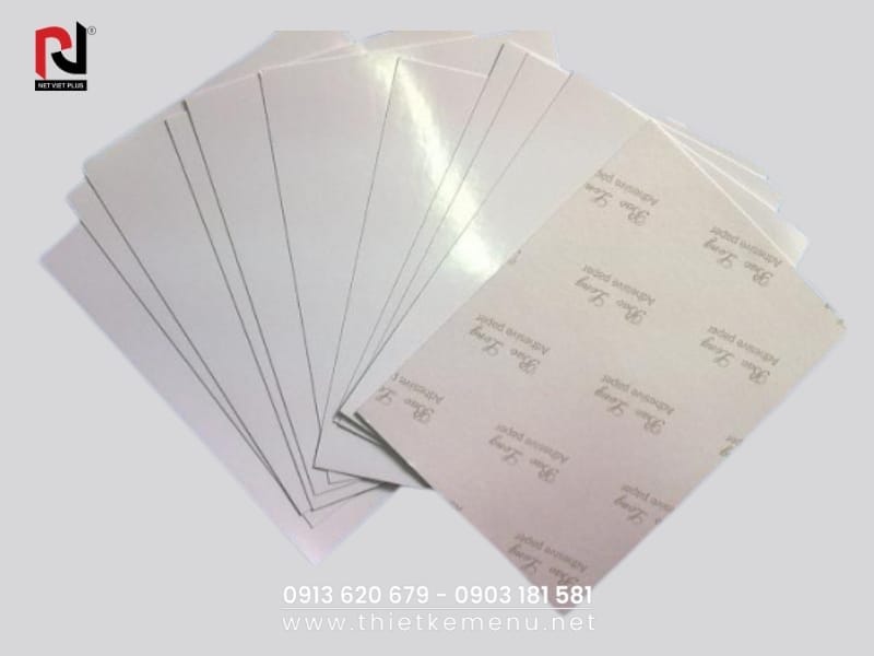 Chất liệu In Menu Giấy In ảnh