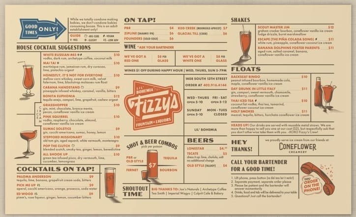  Để thiết kế menu đẹp, cần xác định các nhóm đồ uống quán sẽ bán