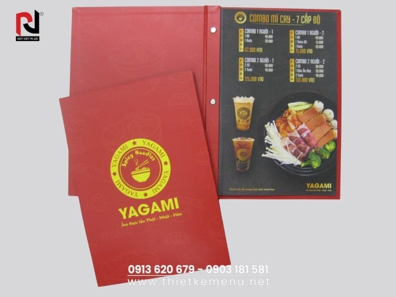 Mẫu Menu Giấy tại Nét Việt Plus