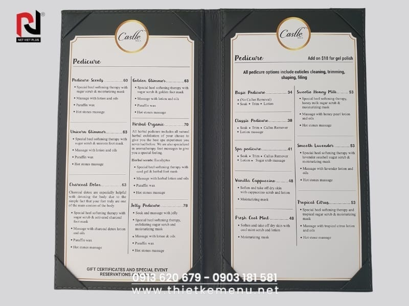 Nâng tầm thương hiệu với menu simili độc đáo.