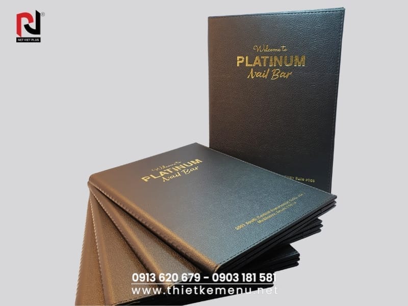 Sang trọng và bền bỉ với mẫu Menu Da Simili cao cấp!