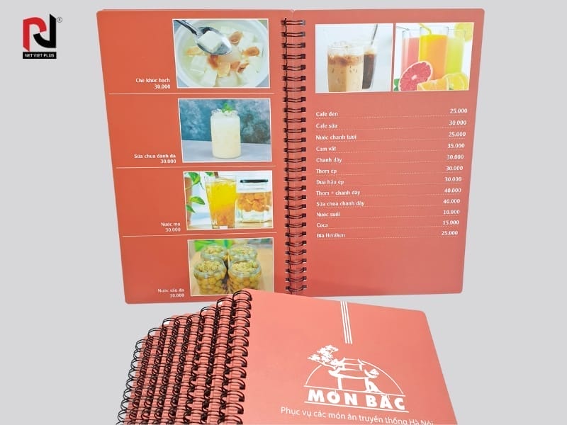 Tăng trải nghiệm khách hàng với mẫu menu nhựa độc đáo