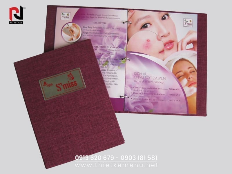 Mẫu menu vải sang trọng – Giải pháp đẳng cấp cho nhà hàng của bạn