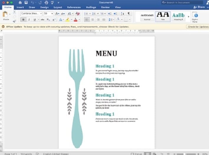 BÍ QUYẾT LÀM MENU BẰNG WORD - NHANH, DỄ DÀNG, THU HÚT 5 Định hướng tiêu đề cho menu như thế nào?