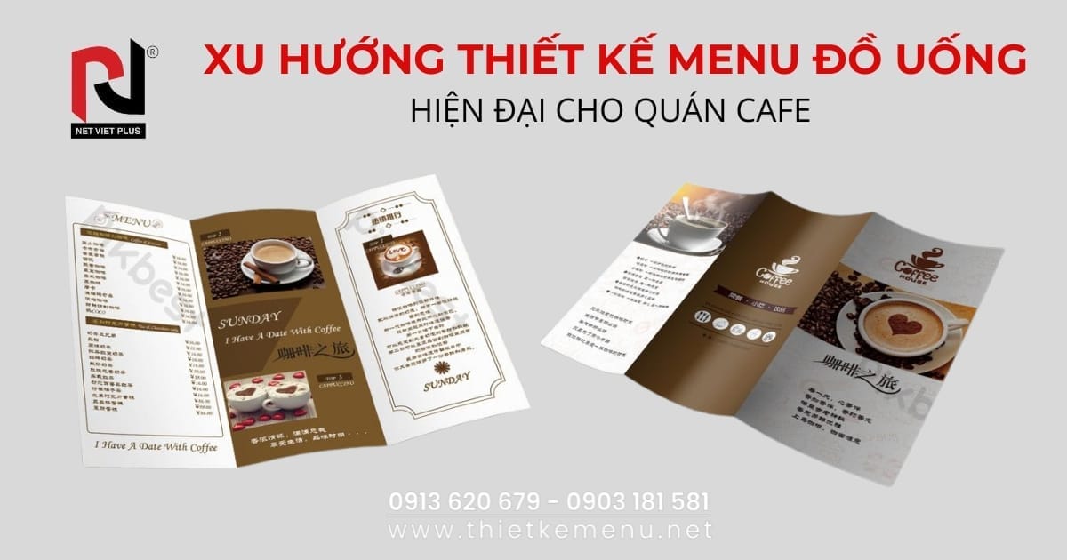 THIẾT KẾ MENU ĐỒ UỐNG