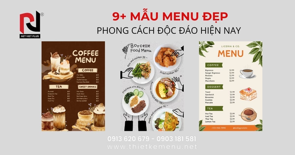 Mẫu menu đẹp