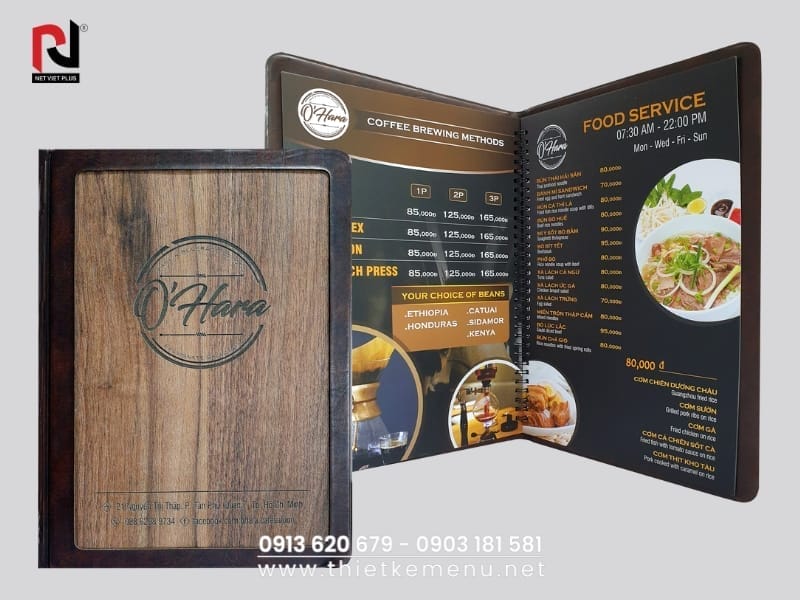 Menu gỗ – độc đáo & đẳng cấp