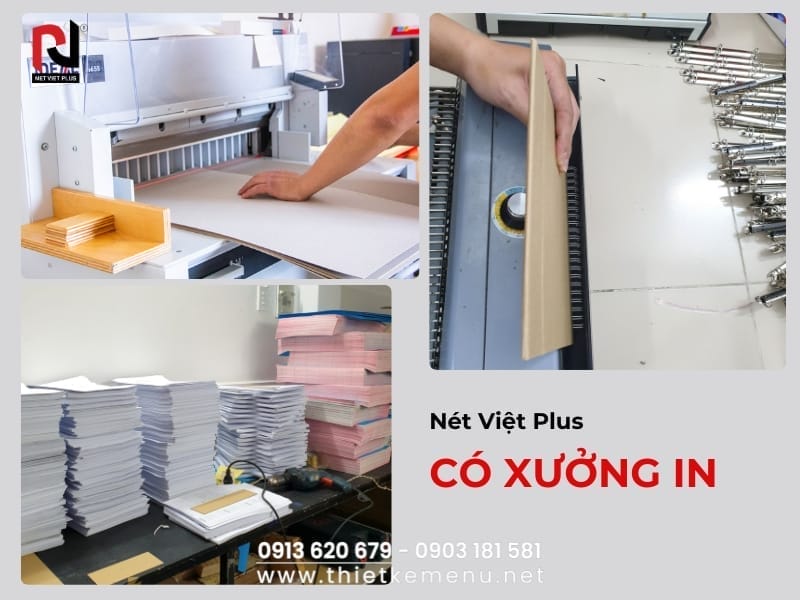 Xưởng in với thiết bị hiện đại