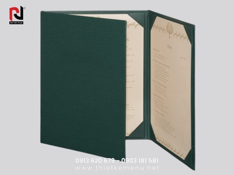 Xưởng làm menu da cao cấp tại TPHCM