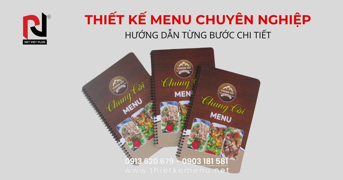 Thiết kế menu chuyên nghiệp