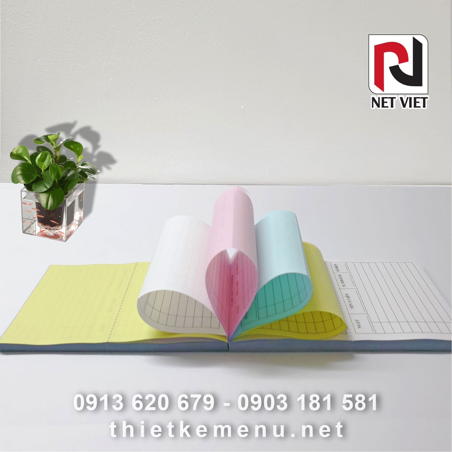 Phiếu order in sẵn tại Nét Việt Plus