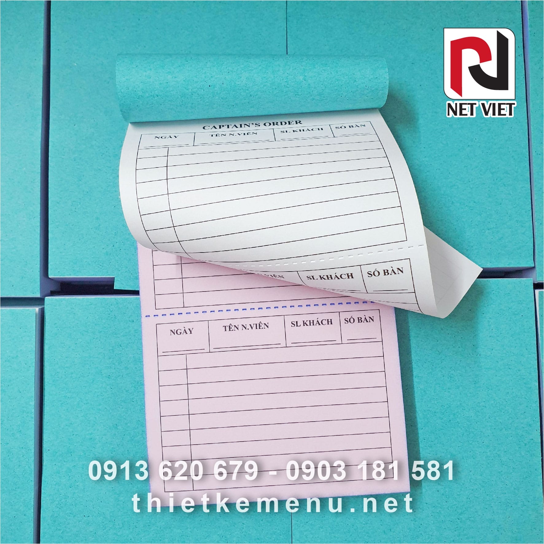 Phiếu order in sẵn tại Nét Việt Plus